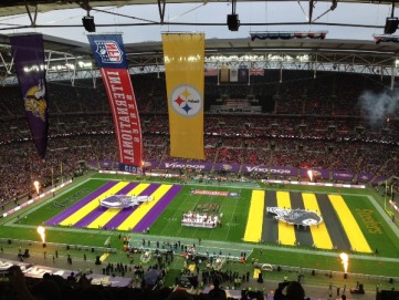 Pertandingan NFL antara Vikings melawan Steelers di Wembley