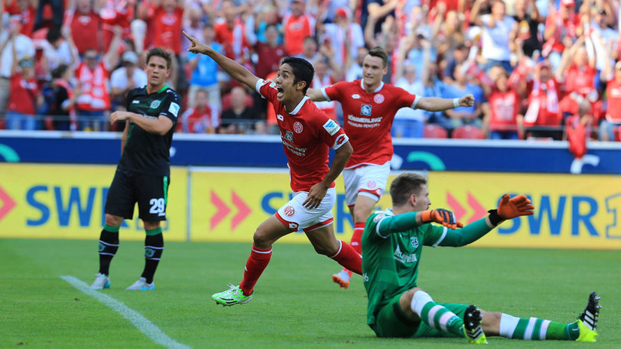 Yoshinori Muto, gol pertama untuk Mainz