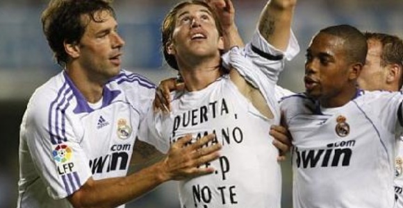 Selebrasi Ramos untuk Puerta (Sumber: Diario)