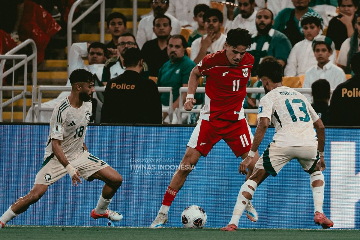 Ragnar Oratmangoen timnas Indonesia vs Arab Saudi